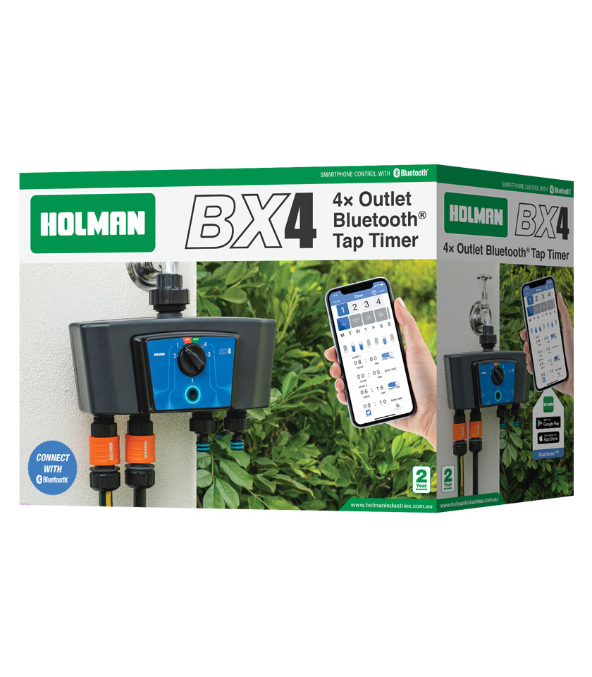 BX4 4x Outlet Bluetooth® Tap Timer - Simple Watering - Holman
