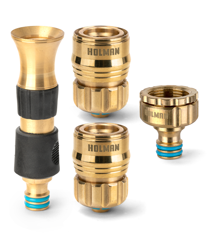 ⌀12mm Brass Hi-Flow Nozzle & Connector Set - Holman Industries